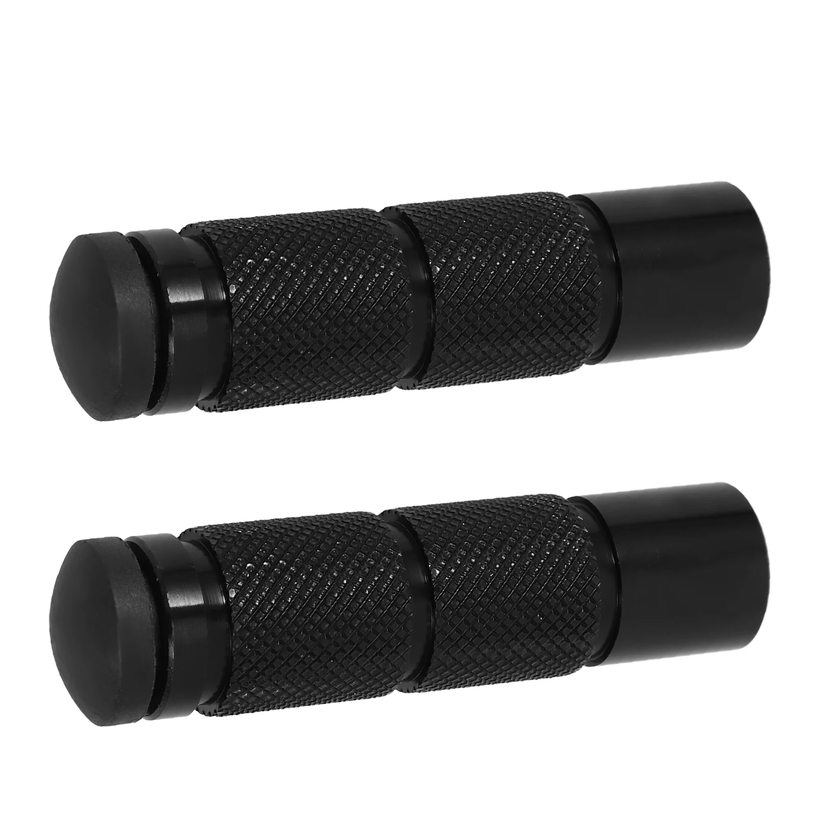 

2Pcs Motorcycle Foot Pegs Round Aluminum Alloy Black Rear Set Footrest Pegs for Motorcycles Lightweight Durable Compatibility