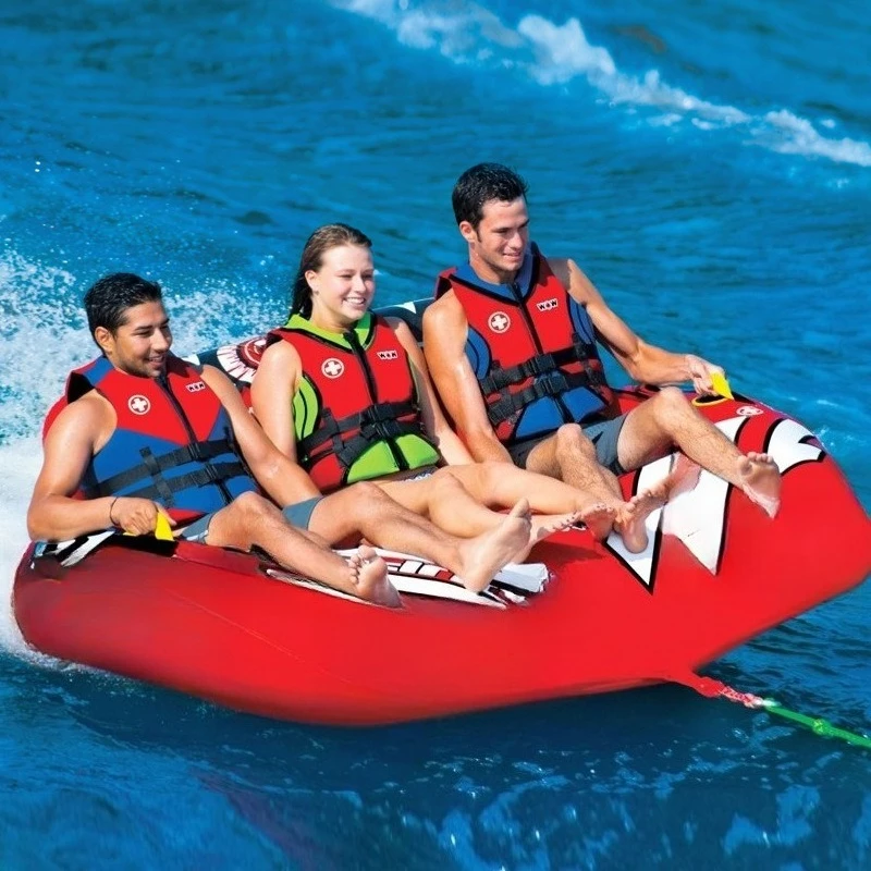 Canapé gonflable d'eau, lanchaud à moteur, remorquage d'eau, anneau de remorquage gonflable, jouets d'eau
