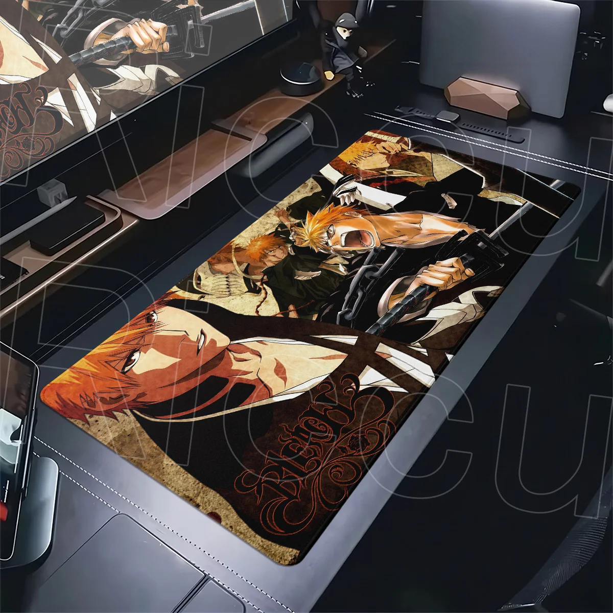 Anime Bleach Mousepad XXL Large Computer Office Table Pad HD Print Kurosaki Ichigo Rubber Carpet Gaming Keyboard Speed Mausepads