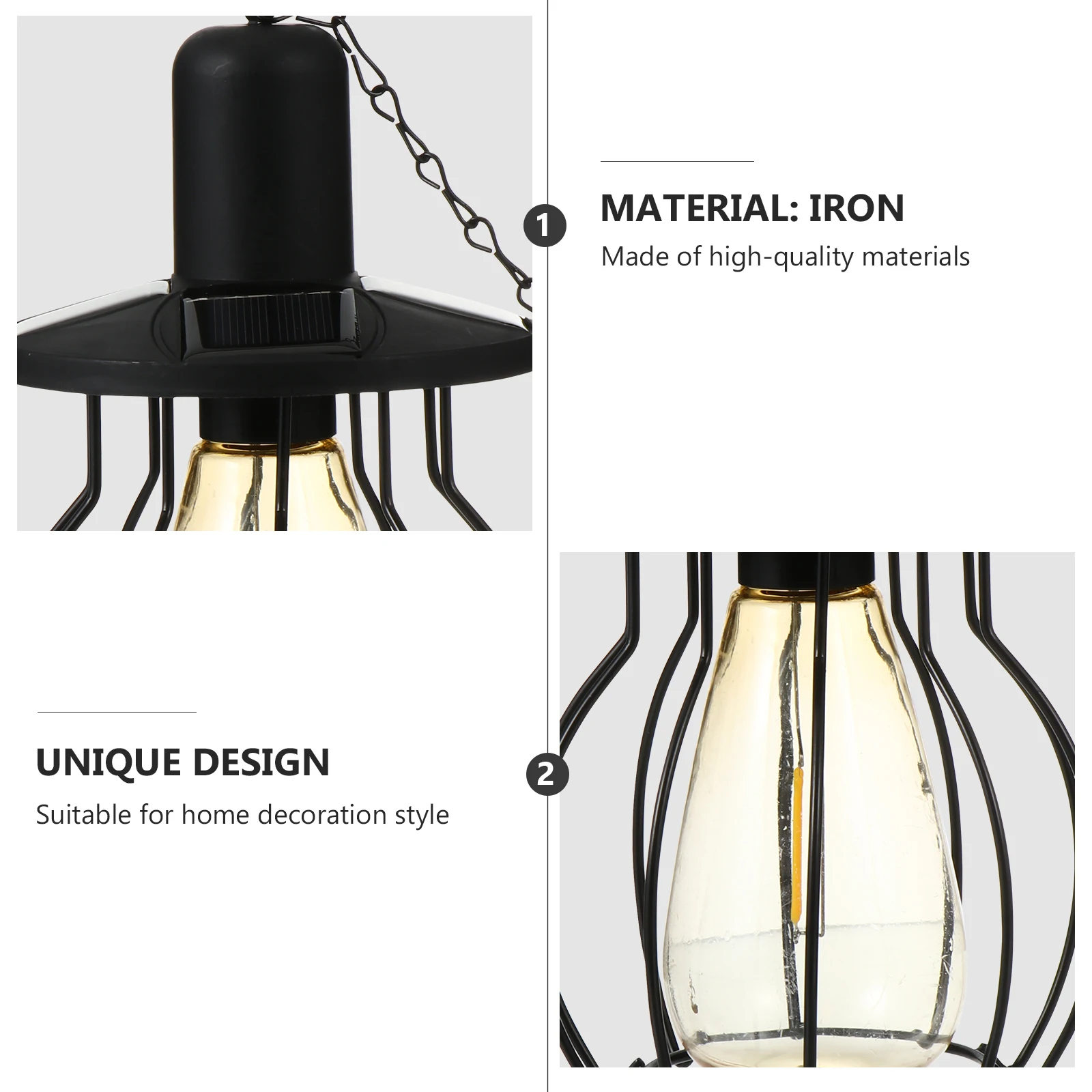 

Retro Tungsten Lamp Solar Energy Power Hanging Light Solar Energy Hanging Light Waterproof Garden Lamps Vintage Outdoor Lighting