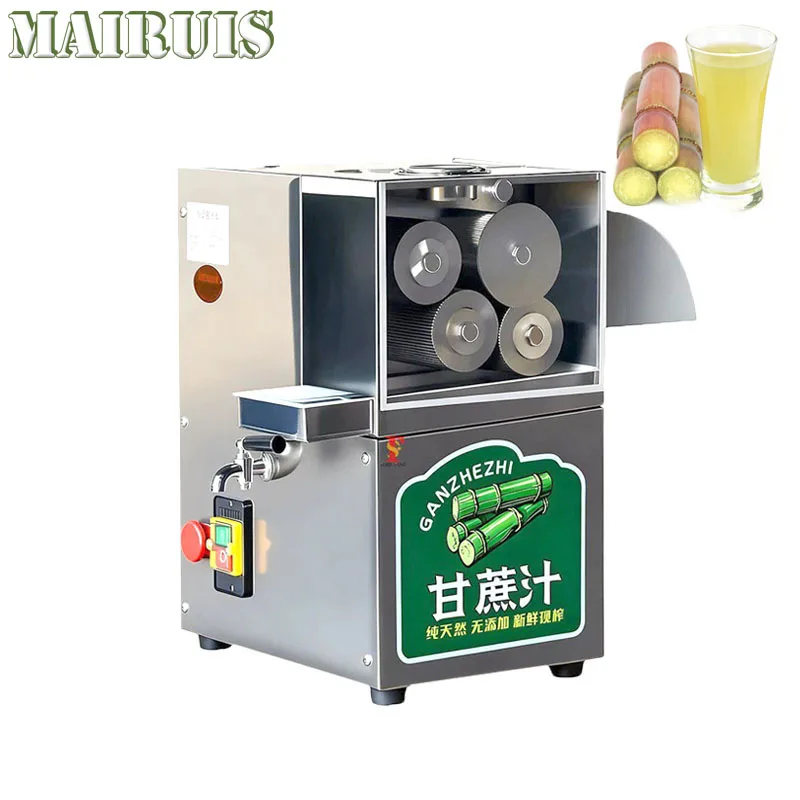 

4 Roller Sugarcane Juice Extractor Stainless Steel Sugar Cane Sugarcane Juicer Extracting Processing Machine