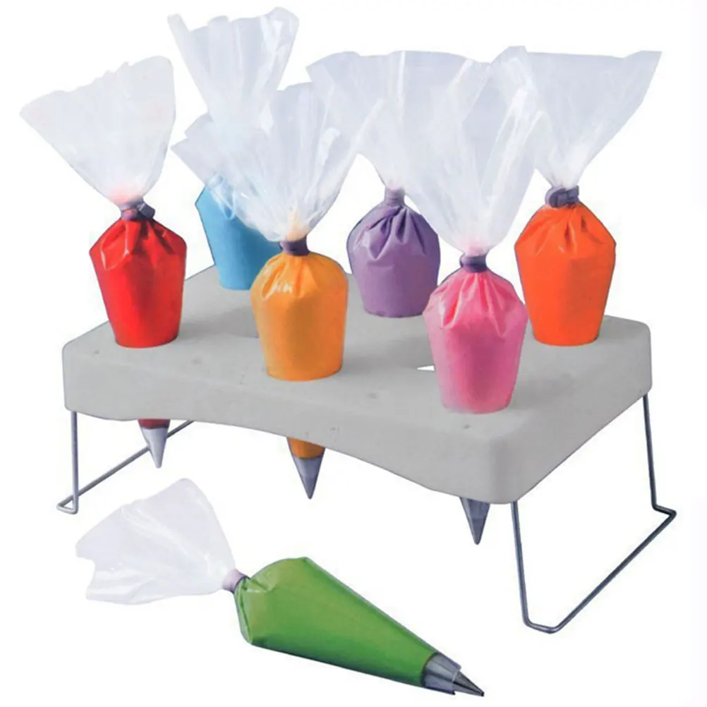 

Baking Tool Cake Decorating Holder Stainless Steel Pastry Bag Stand Storage Sugar Drying Fondant Flower Rack Cake Flower Rack