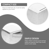 Stainless Steel Piggy Bank for Children Money Boxes Adults Saving Unbreakable Jar Banks