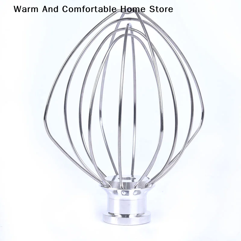 【SE】Stainless Steel Wire Whip Kitchen Electric Mixer Accessory For 4.5QT KitchenAid K45WW Stand Mixer With Whisk Attachment