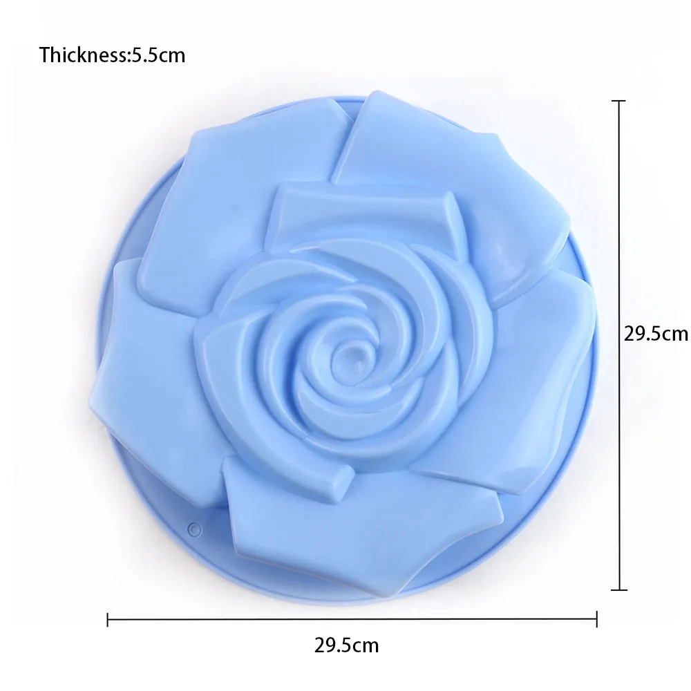 8.5Inch Big Cake Silicone Mold Flower Pattern Mousse Cake Bakeware DIY Toast Bread Baking Tool Chocolate Mold Jelly Pudding Mold