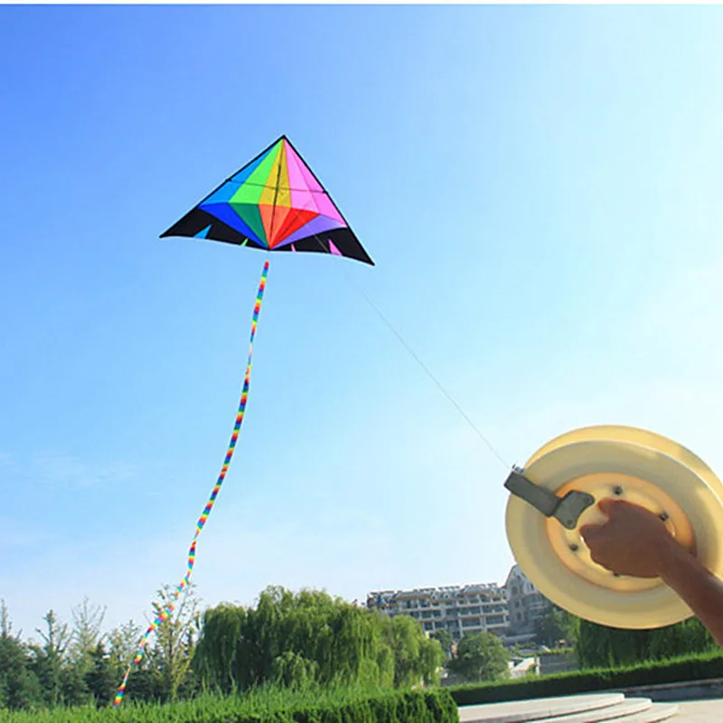 free shipping large diamond kite flying adults kites delta kites factory kites and rays inflatable toy parachute wind stunt kite