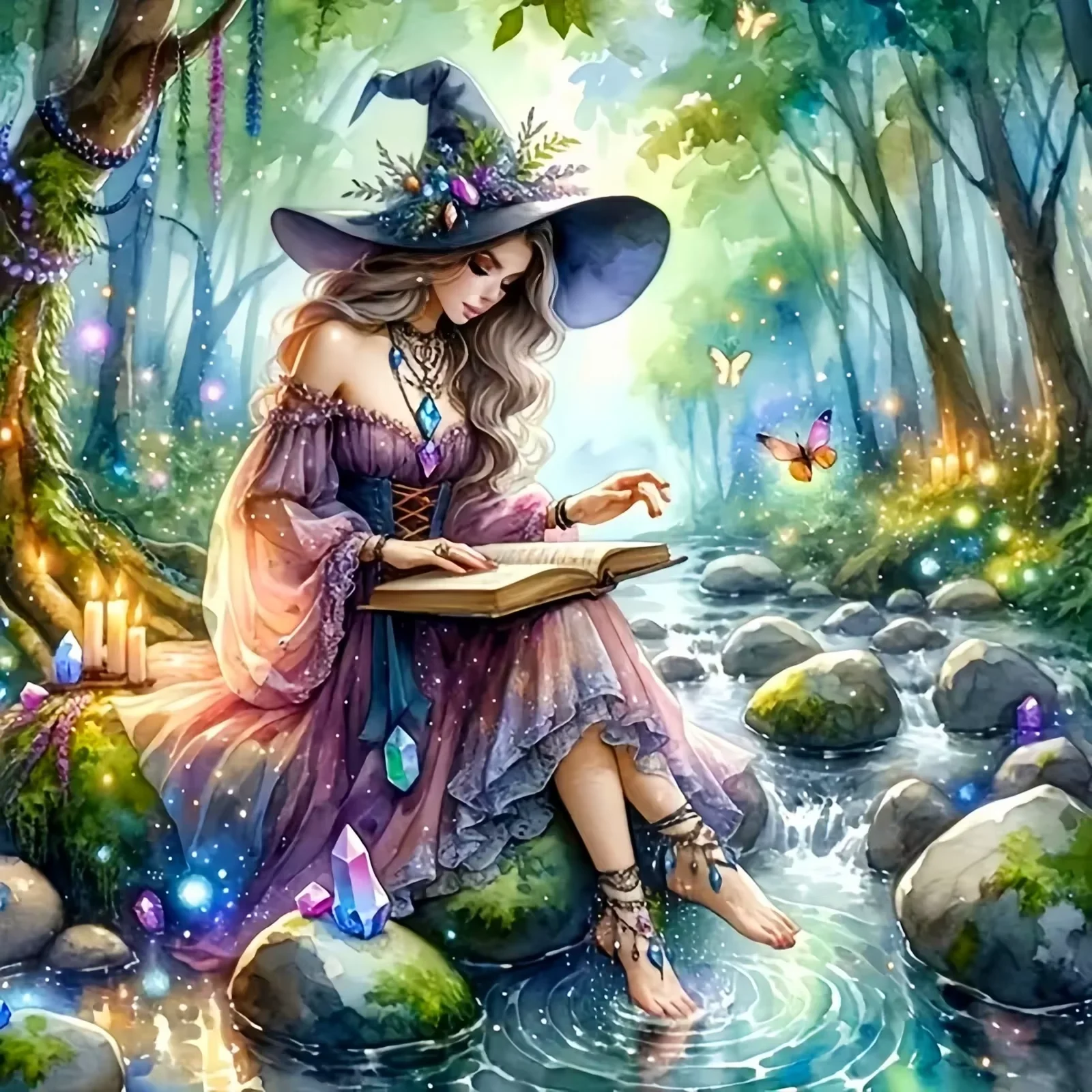 

Witch Girl Butterfly Landscape DIY Jigsaw Puzzle Home Decor Adults Puzzle Games Family Fun Puzzles Educational Toys for Kids