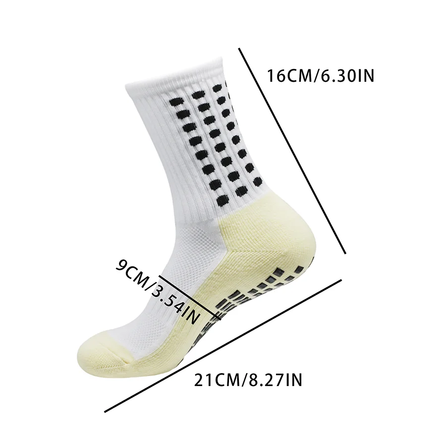 1 Pairs New Football Socks Men Women Sports Socks Non-slip Silicone Bottom Soccer Baseball Socks Outdoor Sport Cycling Yoga Floo