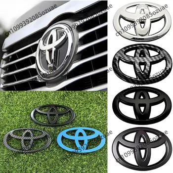3D logo auta pro řadu Toyota, přední maska, kapota, emblém, zadní nárazník, odznak na kufru, Corolla, Camry, RAV4, Hilux, Yaris 6 nejlepší prodej Černý znak Toyoty Prado - №6