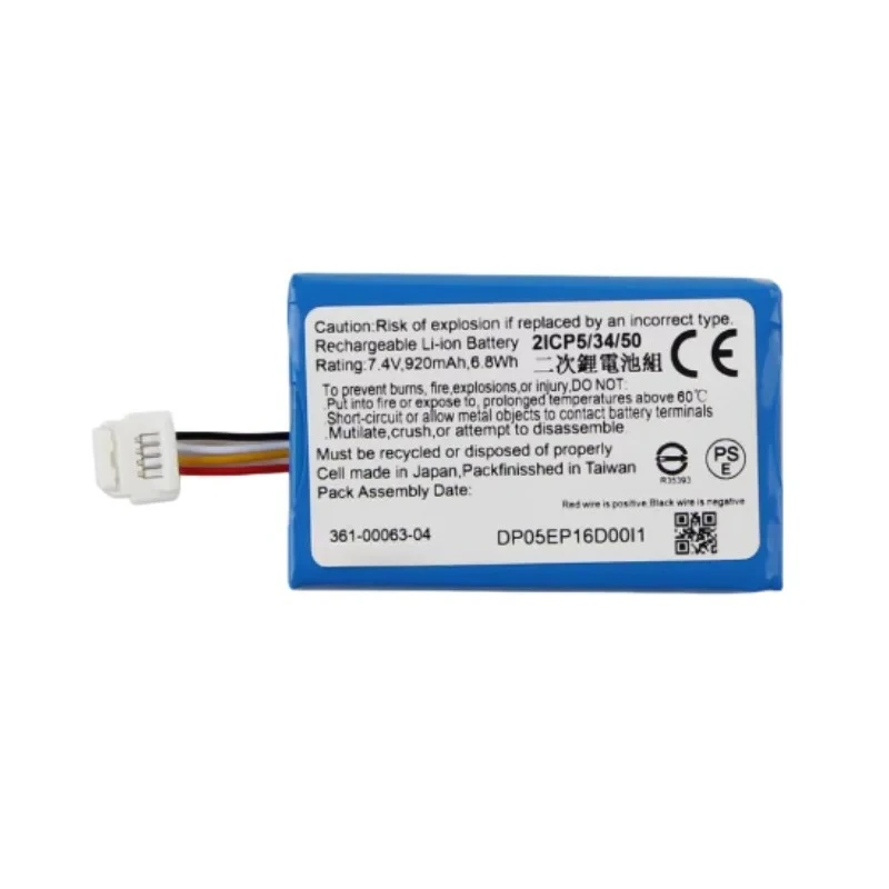 361-00063-00 361-00063-04 Replacement Battery Suitable for 5/6 7.4V/920mAh new battery High Quality