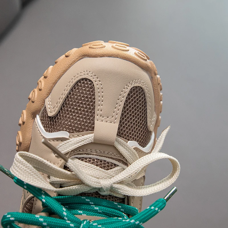 أحذية رياضية للأطفال لخريف 2025 أحذية للأب بنمط جديد ، أحذية كاجوال شبكية كبيرة للأطفال ، أحذية جري للفتيات #5