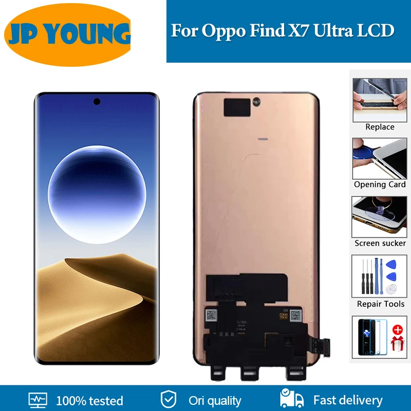 

Original 6.82" AMOLED For Oppo Find X7 Ultra LCD Display PHY110 Touch Screen Digitizer Assembly For Oppo Find X7Ultra Replace