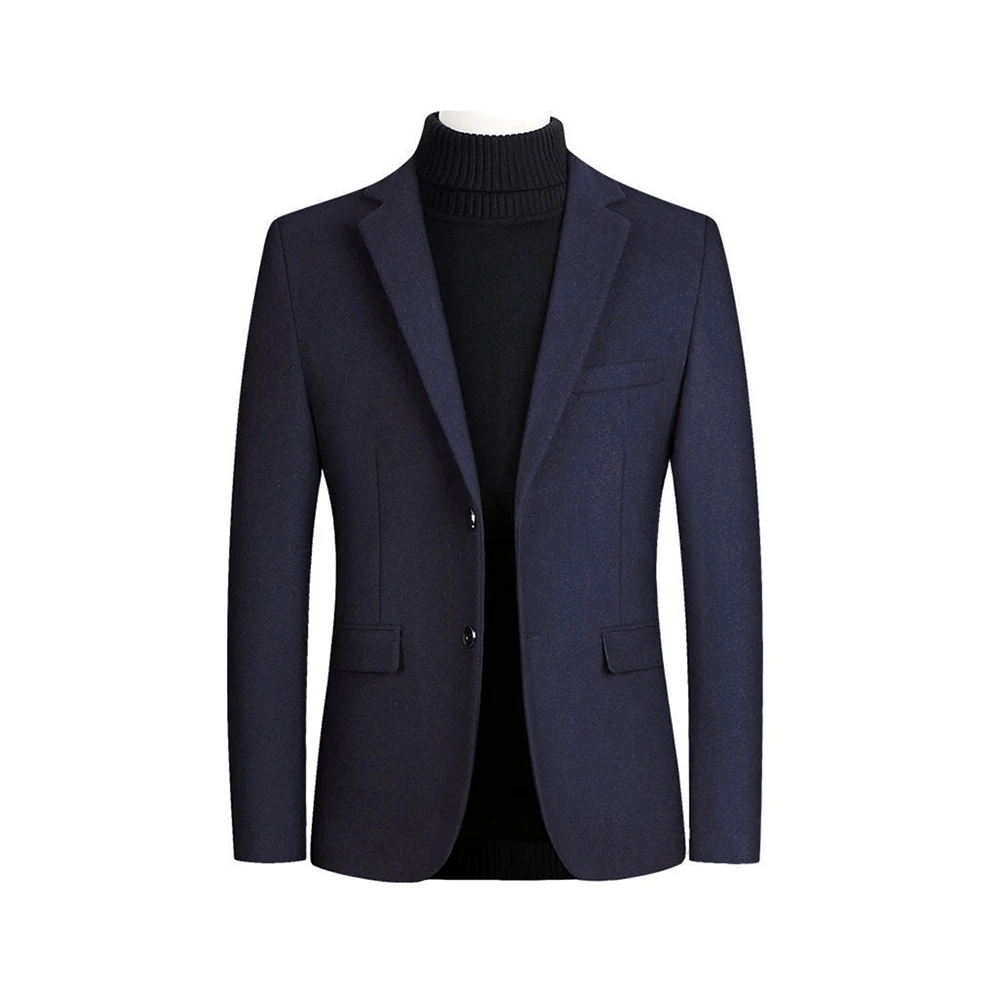 

Men's Elegant Business Suit Blazer Solid Single-breasted Lapel Long Sleeve Slim Suit Jacket Office Daliy Evening Party Blazers