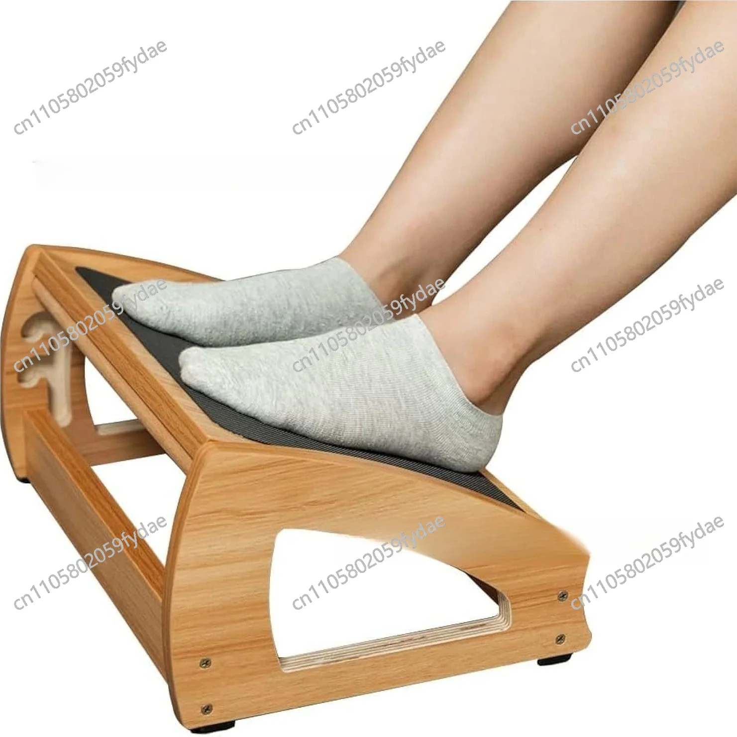 

Under Desk Footrest Wooden Foot RestErgonomic Foot Stool Desk Leg Rest Pain Relief for Home Office Living Room Computer Working