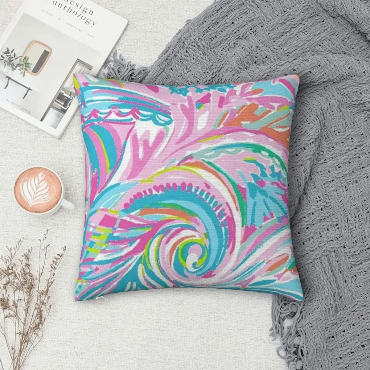 Lily Pulitzer Pillowcase Polyester Pillow Cover Cushion Comfort Throw Pillow Sofa Decorative Cushions Used for Home Bedroom Sofa