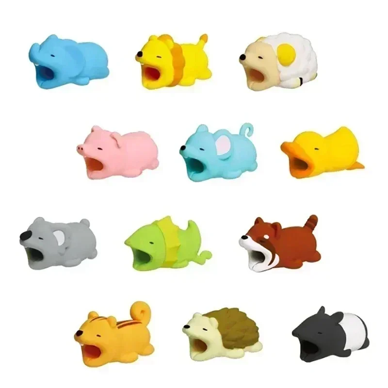 Earphone Cable Protector Animal Usb Bite Winder USB Cable Protectors Charger Line Organization Charger Cable Protector Organizer