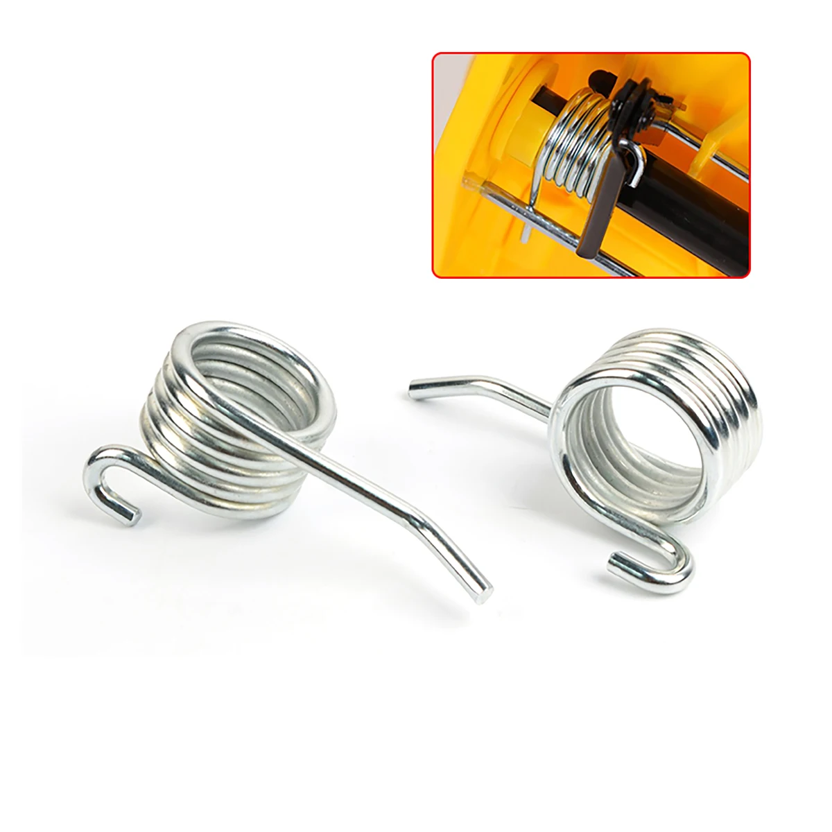 Galvanized Double Torsion Spring Water Pressing Wheel Spring Torsion Spring Water Pressing Mop Car Parts Wire 4.5mm Outer 36mm