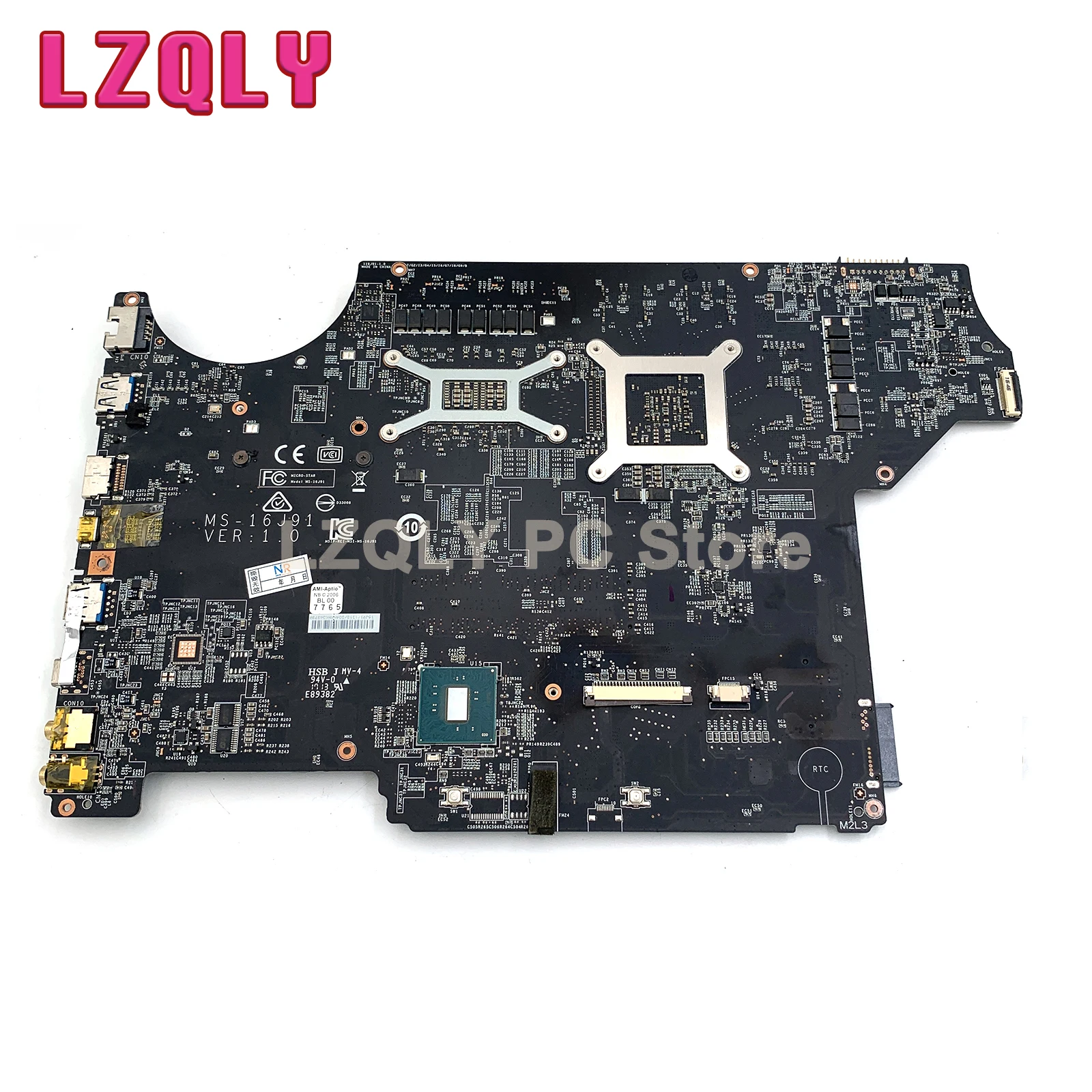 FOR MSI GE62VR GP62VR GE72VR LAPTOP MOTHERBOARD MS-16J91 MS-17991 I5-7300 I7-7700 GTX1050 100% Testing