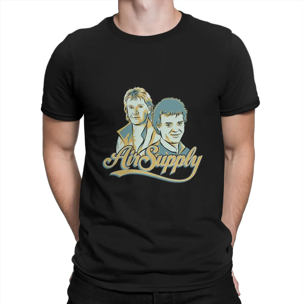 Men's T-Shirts The World-renowned Slow Rock Group Of The 70s And 80s Funny 100% Cotton Tees Short Sleeve Air Supply T Shirt