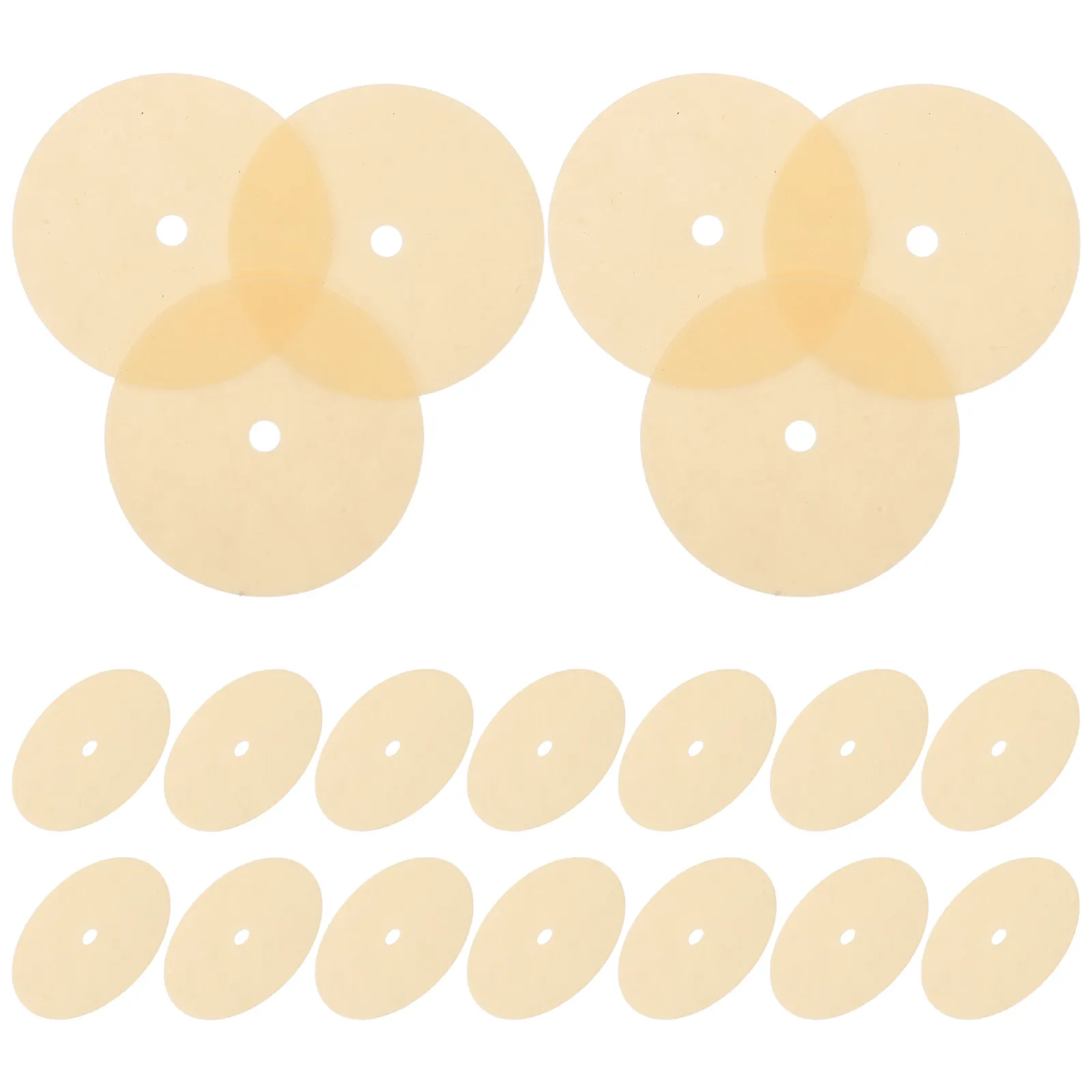20Pcs Full Face Respirators Inhalation Valve Gasket Replacements Silicone Seal Leak Proof Valve Pads for Dust Mist Hazard