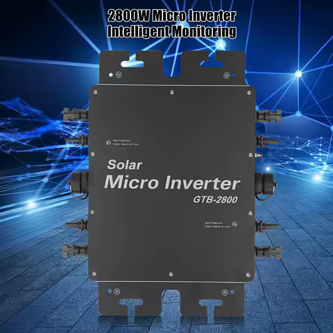 2800W Solar Grid Tie Inverter MPPT Power Micro Inverter with WiFi Control IP65 Waterproof EU Type