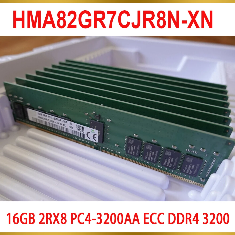 

1 Pcs For SK Hynix RAM 16GB 2RX8 PC4-3200AA ECC DDR4 3200 Server Memory HMA82GR7CJR8N-XN