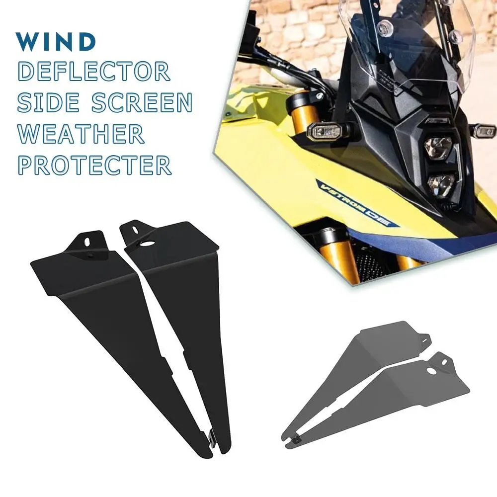 23 24  For Suzuki V-Strom 800DE 2023 2024 2025 VSTROM 800 DE Motorcycle Wind Deflector Side Screen Weather Protecter Accessories