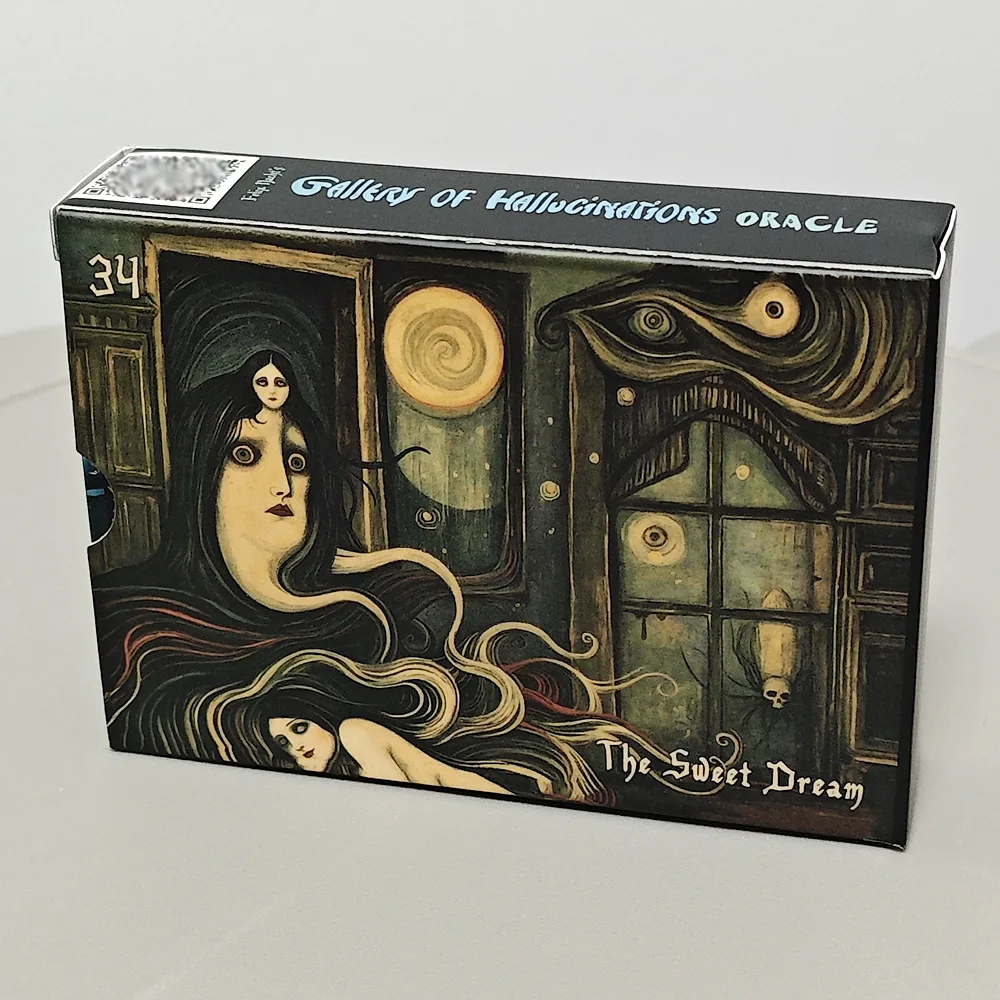 Felix Nacht's Gallery Of Hallucinations 52pcs Oracle Deck 10.5*7.5cm Tarot Card 4.1*3 Inch Learn Tarot For Party, Gift