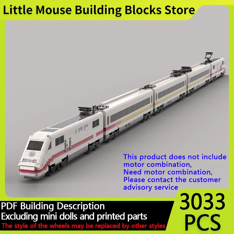 

City Car Model MOC Building Bricks ICE-S Measurement Train Modular Technology Gifts Holiday Assemble Children Toys Suit