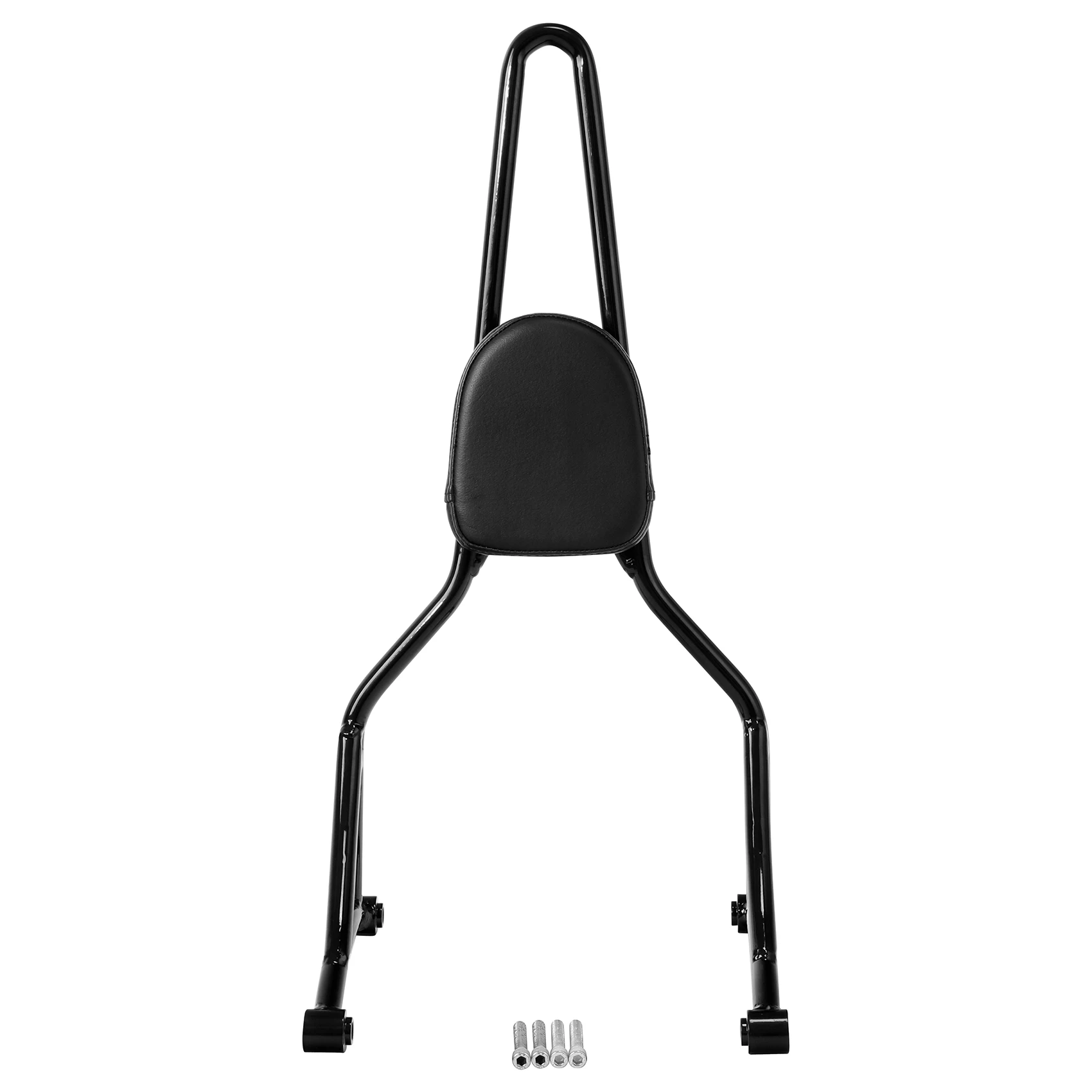 Tall Sissy Bar Passenger Backrest For Harley Street Bob 2018-2022 2020 Gloss Black Motorcycle