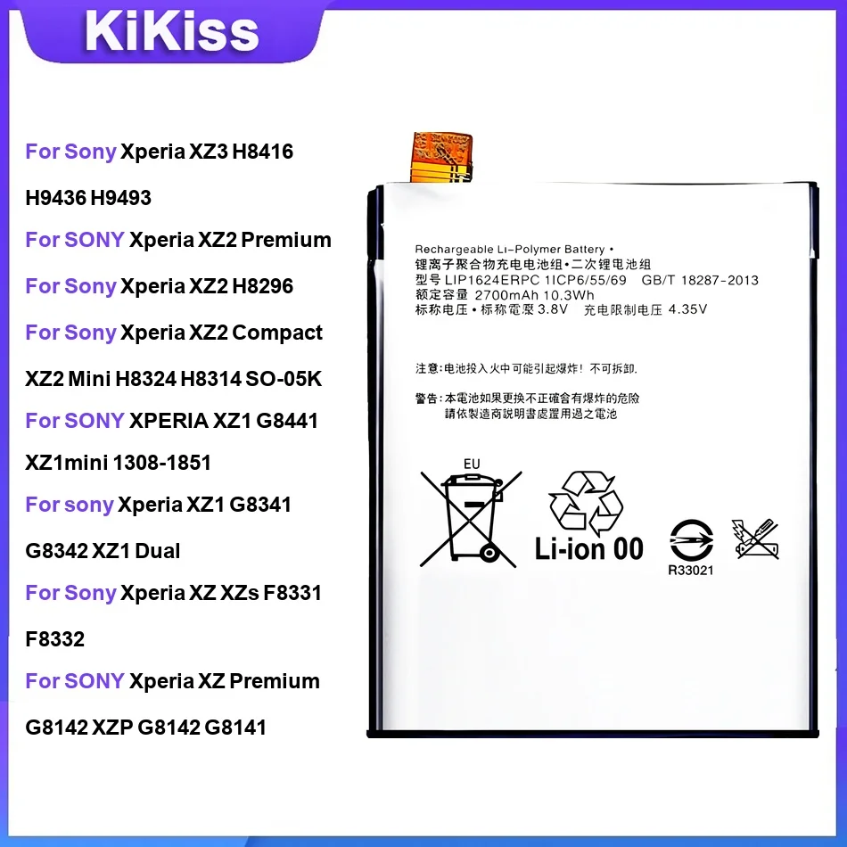 Battery For Sony Xperia XZ3 XZ2 XZ2 H8296 Compact XZ2 XZ1 G8341 XZ XZs XA2 Ultra XA X Performance F8132 X F5121 H4213 H9493