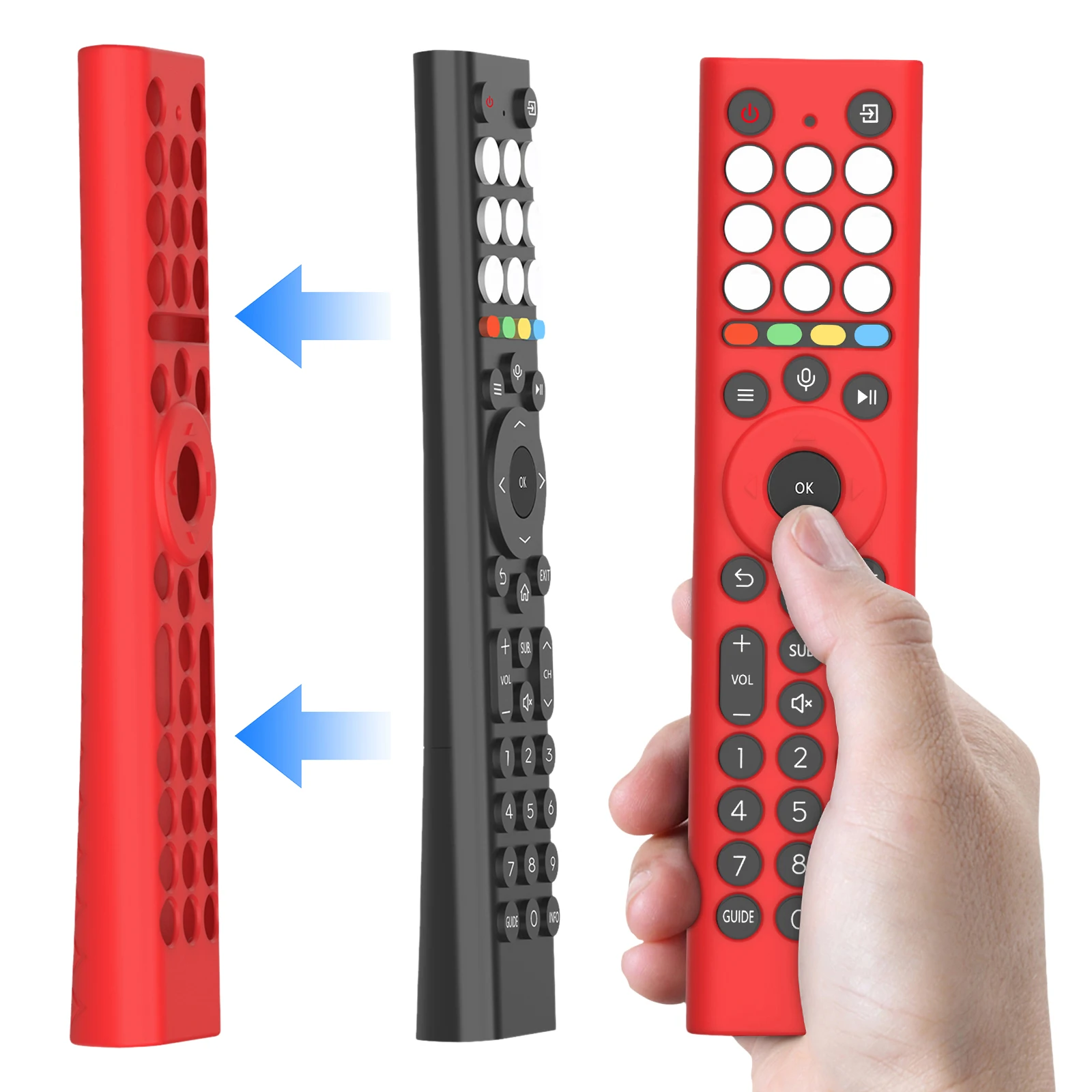 For HISENSE ERF2K38H Dust-Proof Remote Control Cover Anti-Scratch Drop-Proof RC Cover Television RC Shell Smart TV Accessories