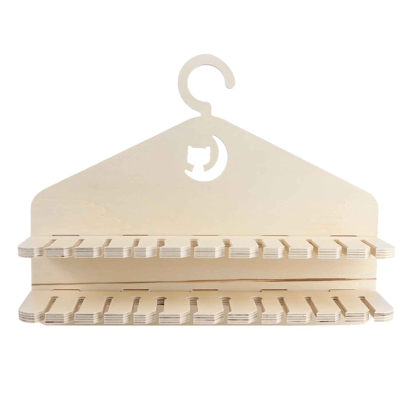 

Wall Mounted Fishing Rod Rack Wooden Storage Shelf Cat Toy Holder Durable Long Lasting Easy Install Teasing Rod ganizer