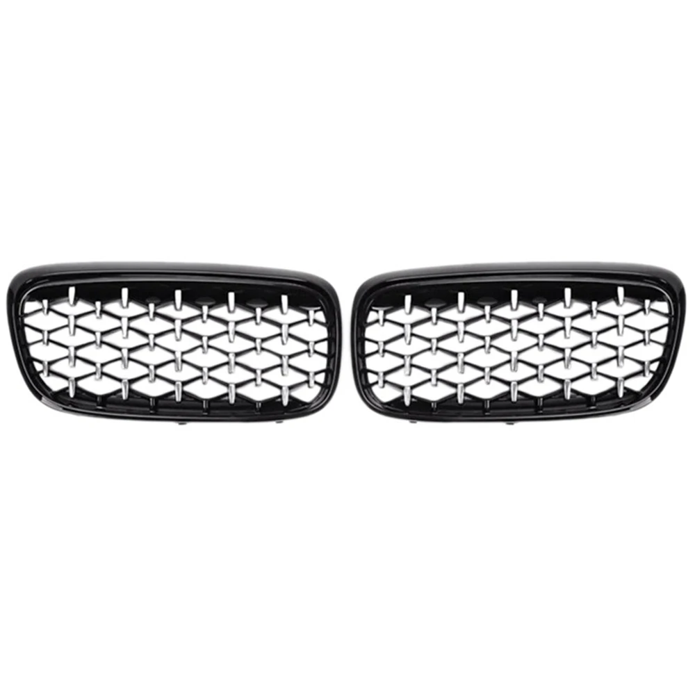 

2X Front Kidney Bumper Grille Mesh Diamond for BMW F45 F46 Active Tourer