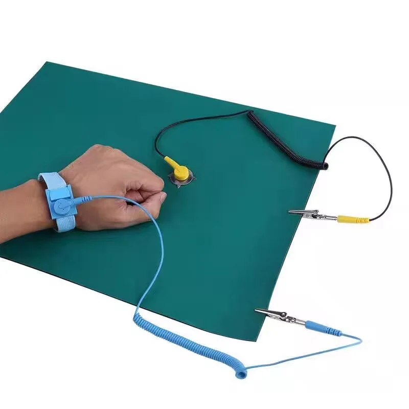 Antistatic Grounding Mat Set with Wrist Strap And Anti-Static Band for Electrostatic Discharge Safe Phone Repair