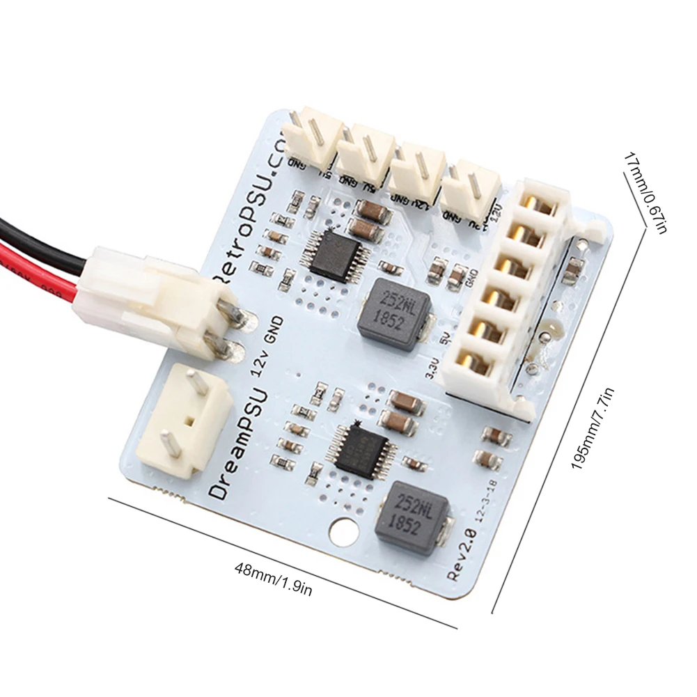 DreamPSU Rev2.0 DC Console alimentatore originale sostituire la scheda di alimentazione di alimentazione a corrente continua per SEGA Dreamcast