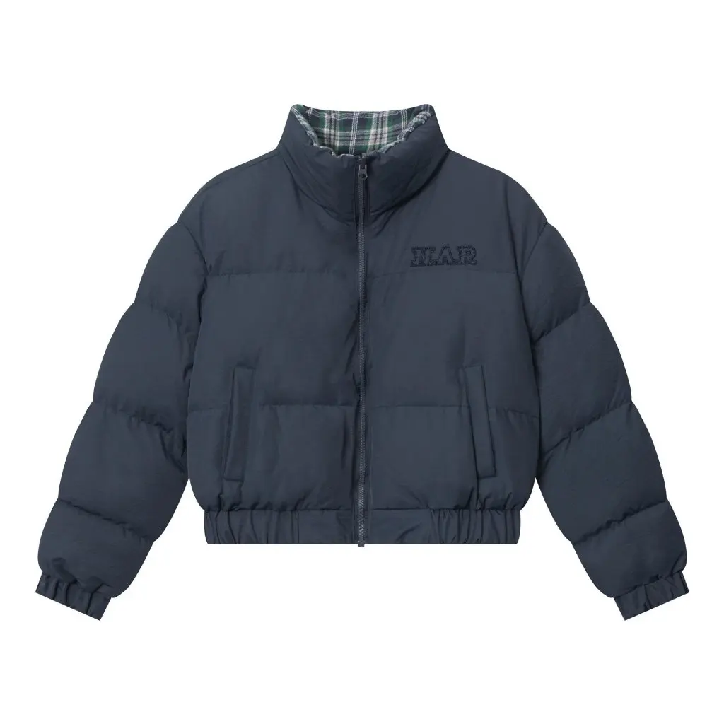 

Women's Korean Style Reversible Cotton Coat Jacket High Street Fashion Thickened Warm Bread Design for Casual Match