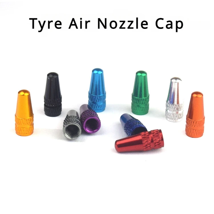 

4Pcs FrenchTyre Valve Cap Air Nozzle Cap CNC Road MTB Track Racing Bike Tube Tyre Bicycle Wheel FV Presta Valve Bike Accessories