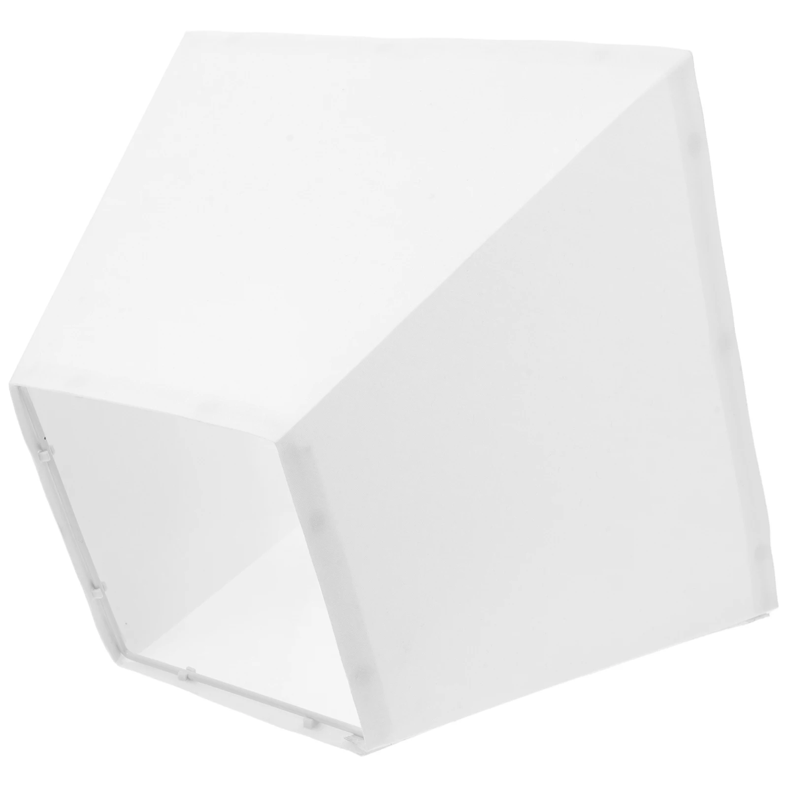 

Trapezoidal Fabric Lampshade Cream Iron Drum Foldable Compatible Extra Large Floor Bedroom Light Shades Hanging Pendant