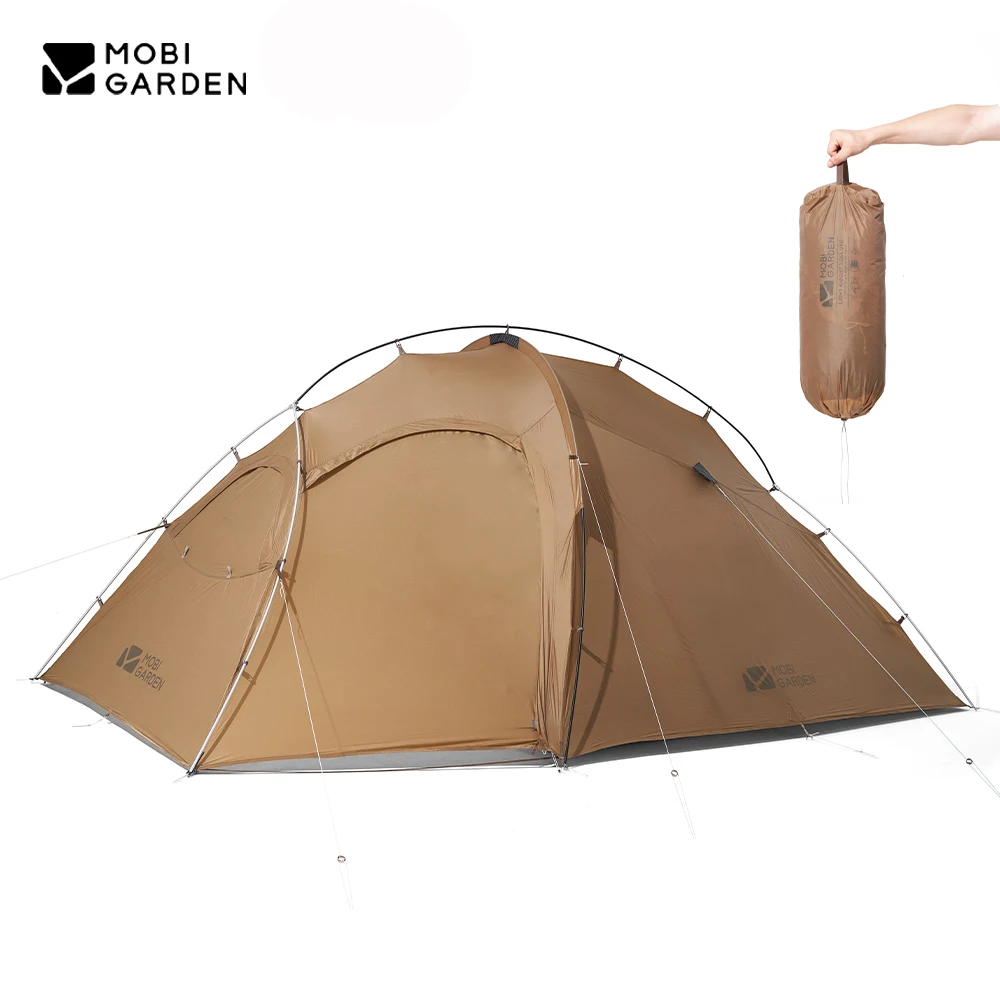 MOBI GARDEN Camping Bag Packing Tent Knight Delux3 Ultra-light Drecking-proof Windproof Waterproof Portable 2-3 Person Tent