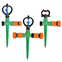 Irrigation Rotating Scattering Nozzle 1/2 inch Thread Garden Agricultural Irrigation Automatic Watering Nozzle Lawn Spraying