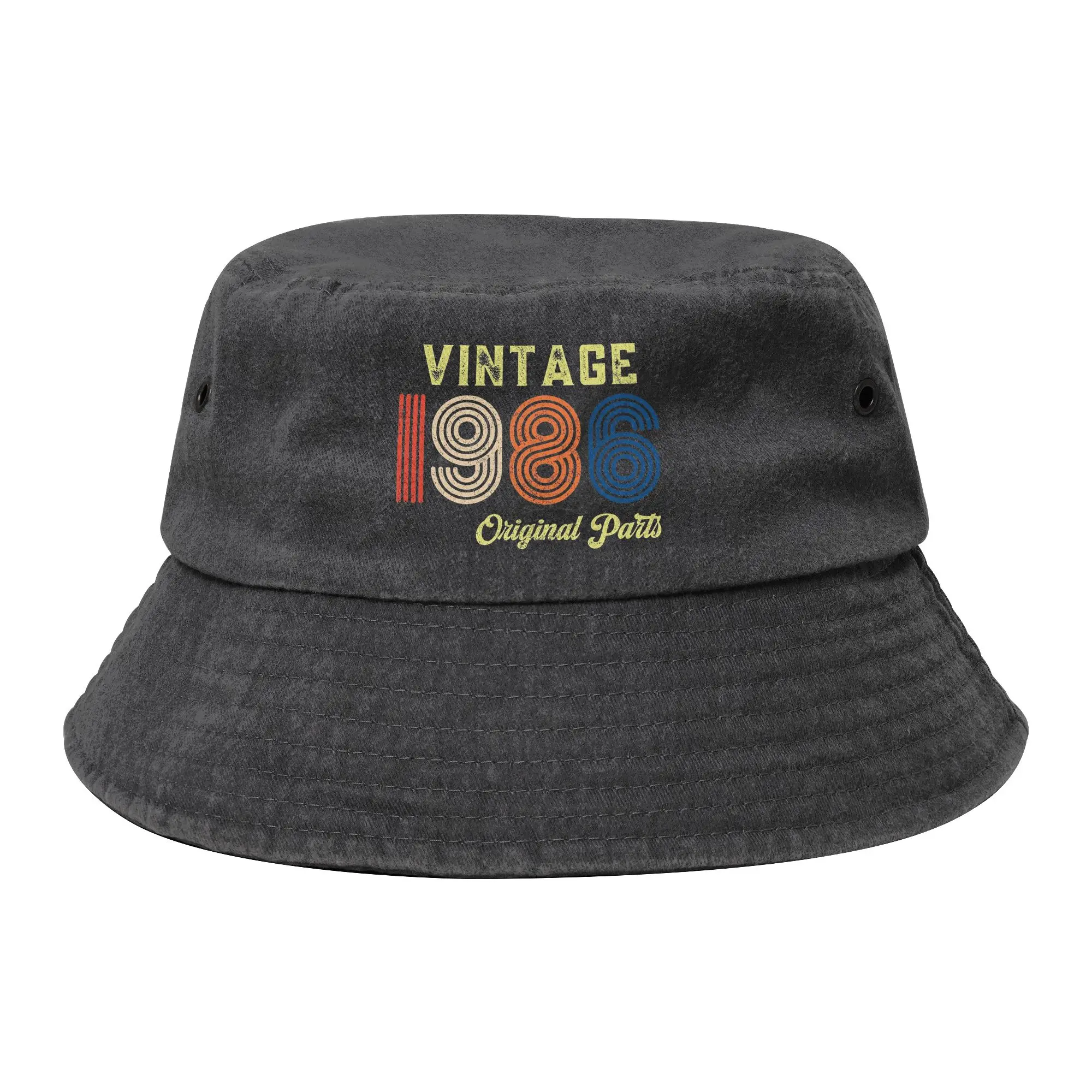 Women Bucket Hats Vintage 1986 Limited Edition Vocation Getaway Headwear Outdoor Sport Fishing Hat  Bob Hats Gift Idea
