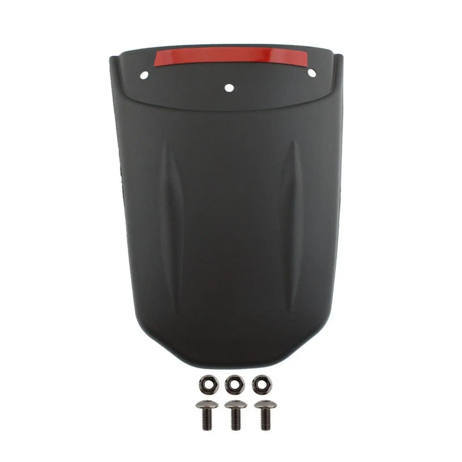 Front Fender Mudguard Motorcycle Part for CB650R CBR650R 2019-2023 Black Plastic with Red Reflective Strip Easy Screw on