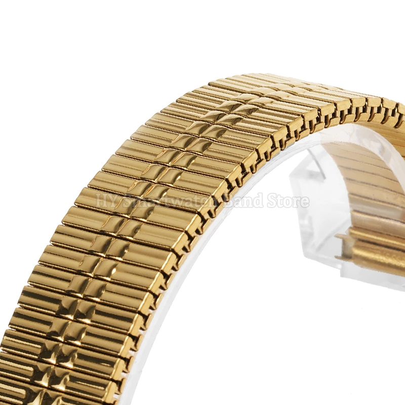 16-22mm Stainless Steel Watch Strap for Men Women Stretch Expansion Strap Adjustable Elastic Strap Metal Bracelet Accessories