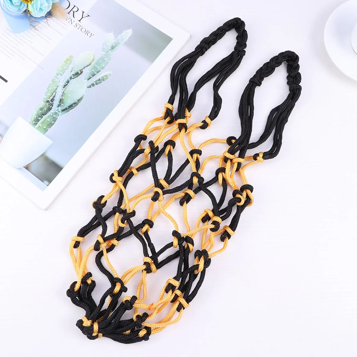 

Heavy Duty Nylon Mesh Bag Drawstring Ball Carrier Basketball Soccer Storage Bag Reinforced Straps Waterproof Moisture Resistant