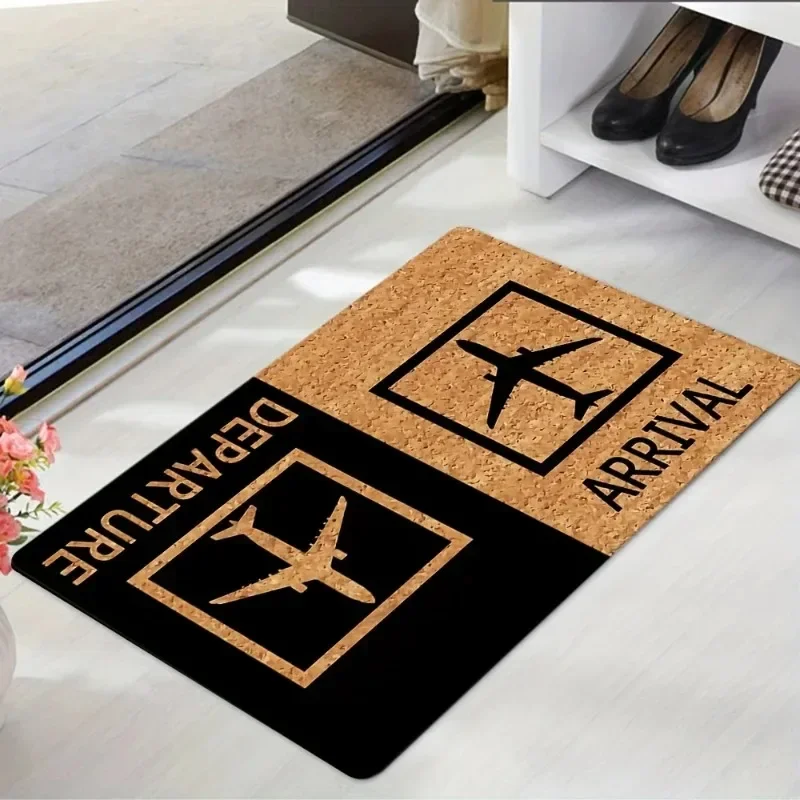 1pc Inside Outside Door Mats Anti-Slip Room Doormats Kitchen Bathroom Floor Washable Rugs Home Decoration Dirt Resistant Carpet