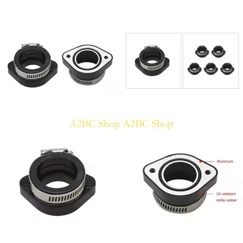 A2BC Manifold Boot Flange Adapter Carb Manifold Boot For PWK 28mm 30mm Carburetor