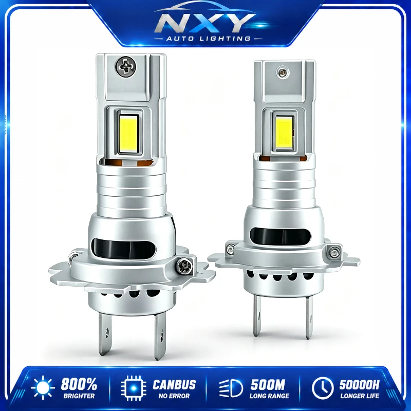 NXY H7 LED Headlight Bulbs Direct Replacement Plug&Play Mini Fan Cooling Super Bright Low Beam Car Headlamp Automotive Light 12V