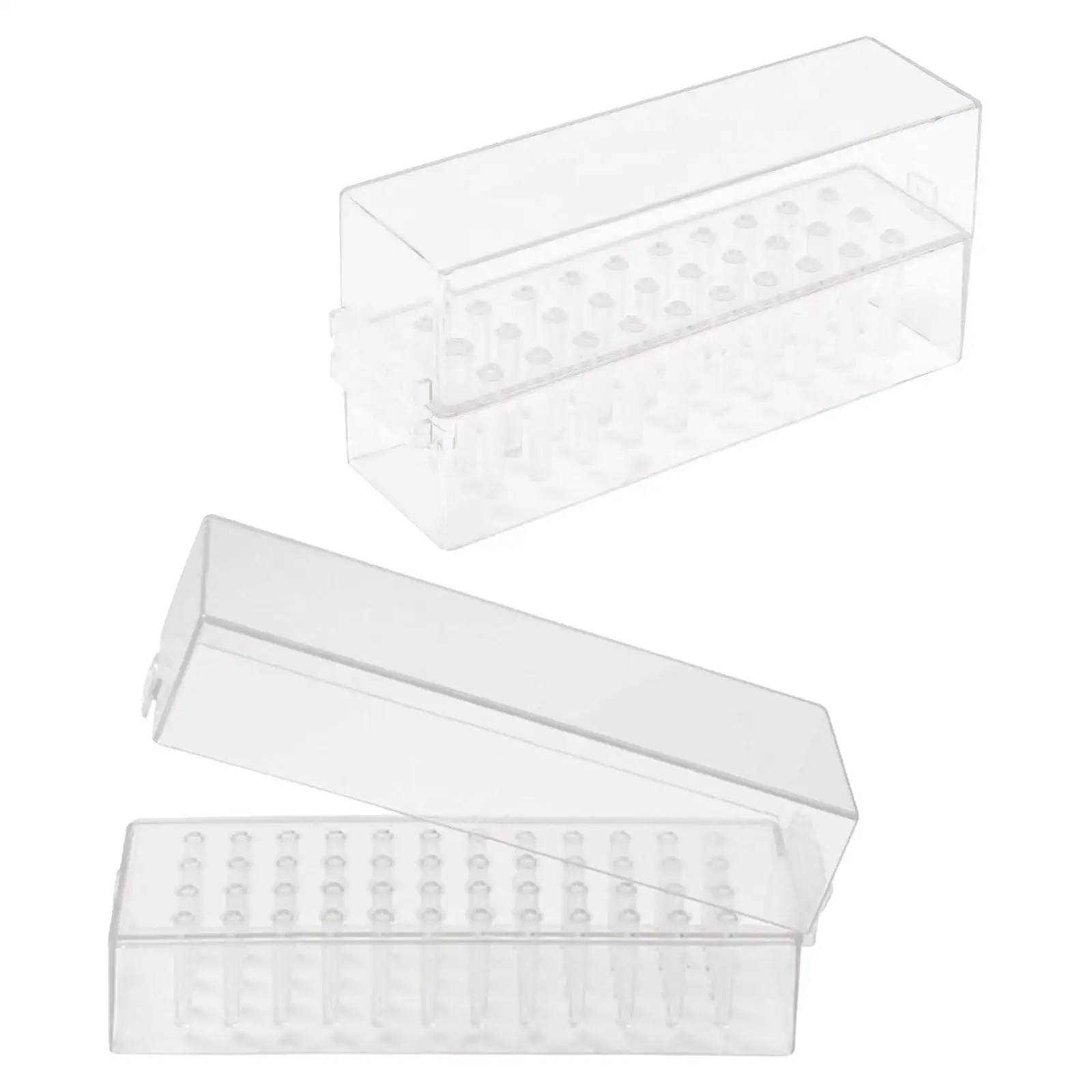 Box Practical Prevent Losing Container Tools Clearly Convenience , Storage Dust Stand Display for Manicure Tools