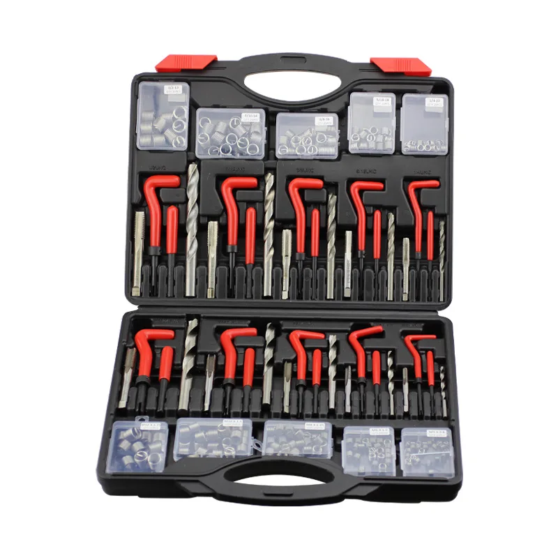 

261 Pieces Thread Repair Tools Tap Drill Bits Set Hand Self-Tapping Thread Sleeve Tools Sleeve Repairers
